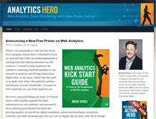 Tablet Screenshot of analyticshero.com